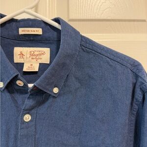 Original Penguin Blue Casual Button Down Shirt